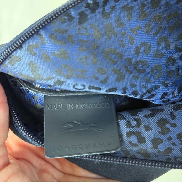 Longchamp Navy Blue Suede Wristlet - Picture 2 of 6